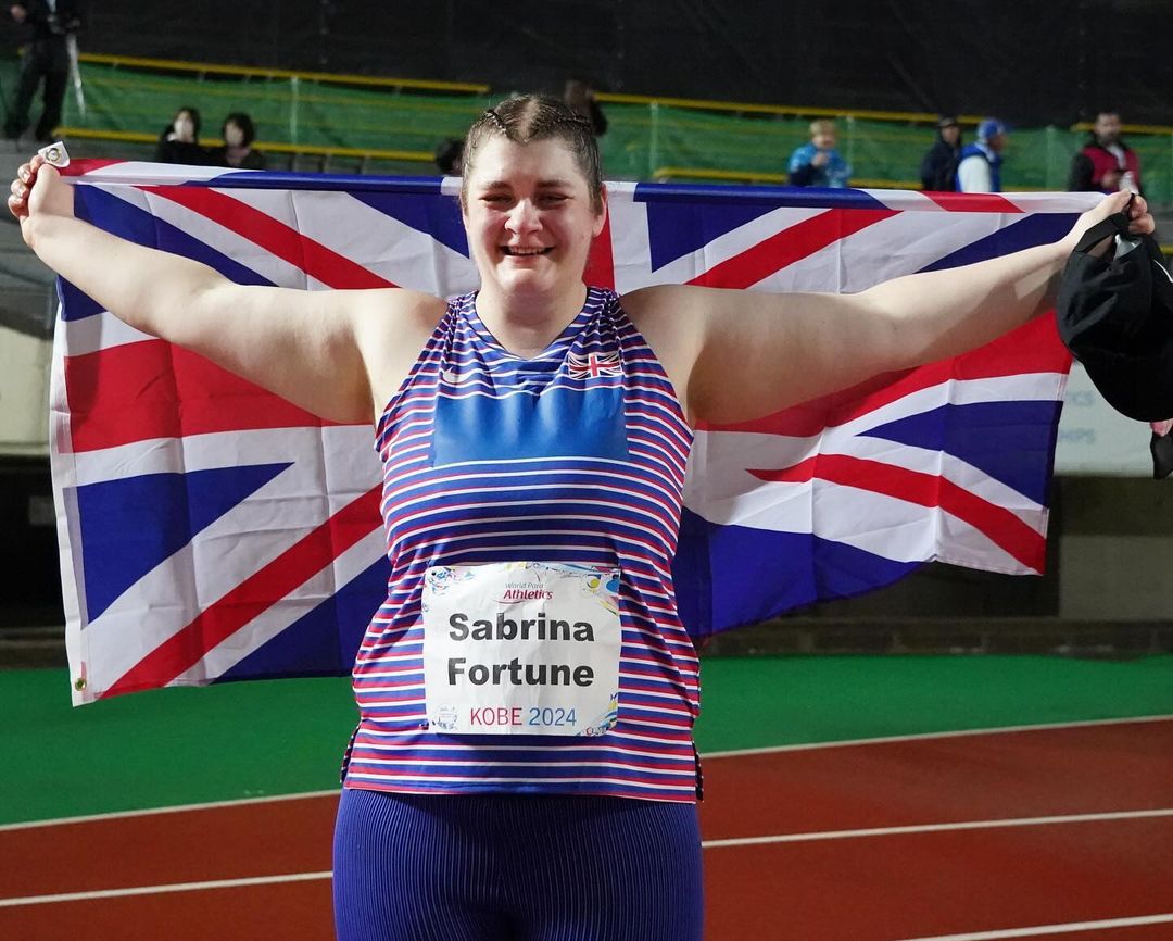 Sabrina Fortune set a new F20 shot put world record at the World Para Athletics Championships 